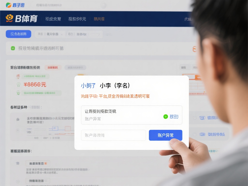 以小李（化名）为例，他在B体育平台上投入数千元并获